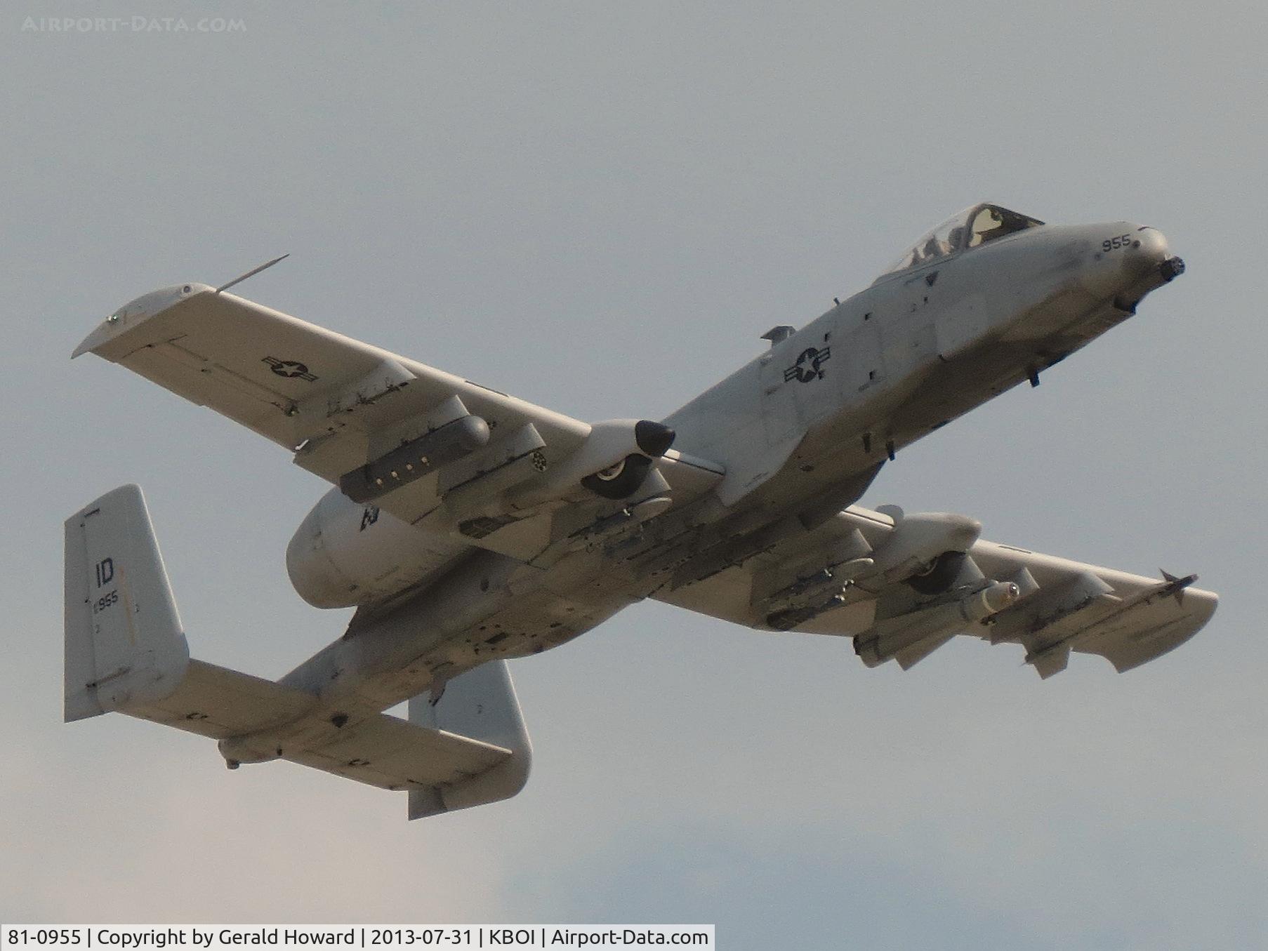 81-0955, 1981 Fairchild Republic A-10C Thunderbolt II C/N A10-0650, 190th Fighter Sq., Idaho ANG.