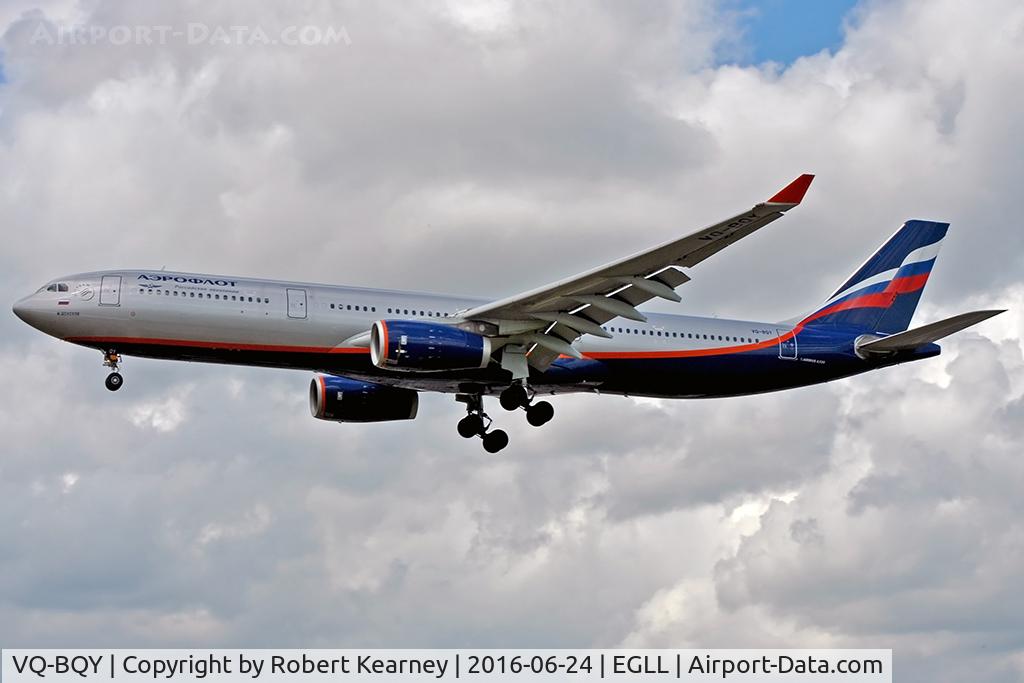 VQ-BQY, 2011 Airbus A330-343X C/N 1247, Arriving 27L