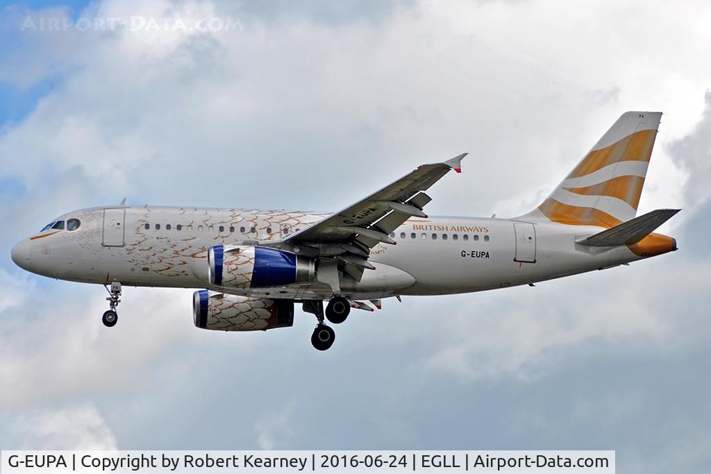 G-EUPA, 1999 Airbus A319-131 C/N 1082, Arriving 27L