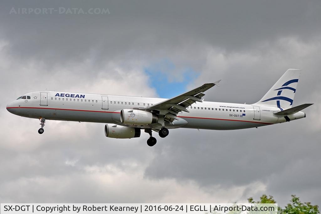 SX-DGT, 2001 Airbus A321-231 C/N 1433, Arriving 27L