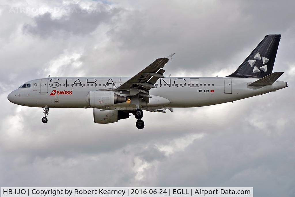 HB-IJO, 1997 Airbus A320-214 C/N 673, Arriving 27L