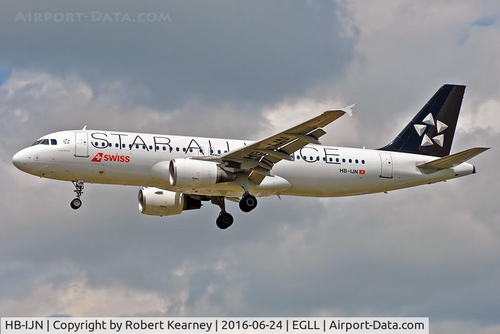 HB-IJN, 1996 Airbus A320-214 C/N 643, Arriving 27L