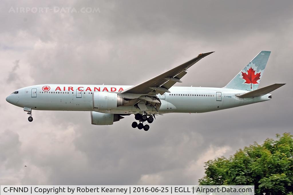 C-FNND, 2008 Boeing 777-233/LR C/N 35246, Arriving 27L