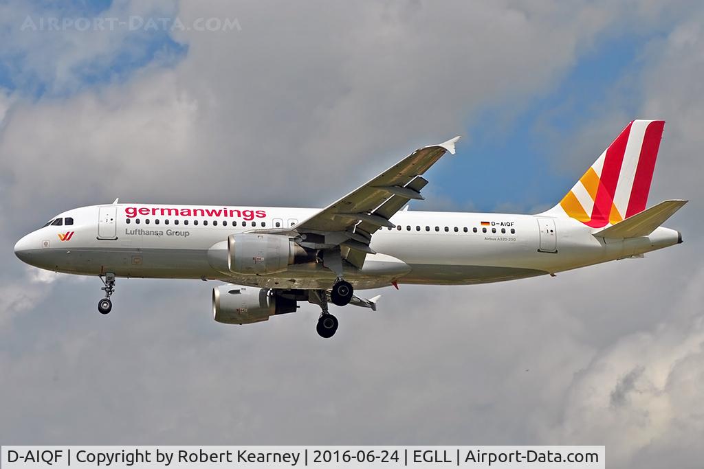 D-AIQF, 1991 Airbus A320-211 C/N 216, Arriving 27L