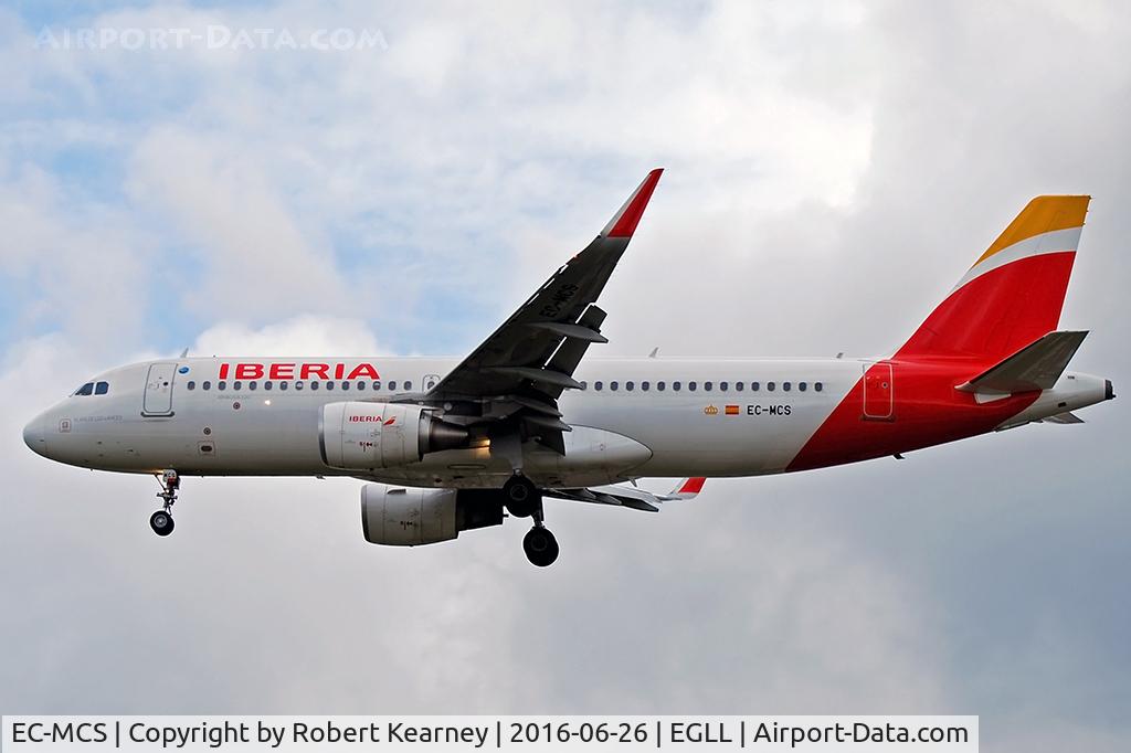 EC-MCS, 2014 Airbus A320-214 C/N 6244, Arriving 27L