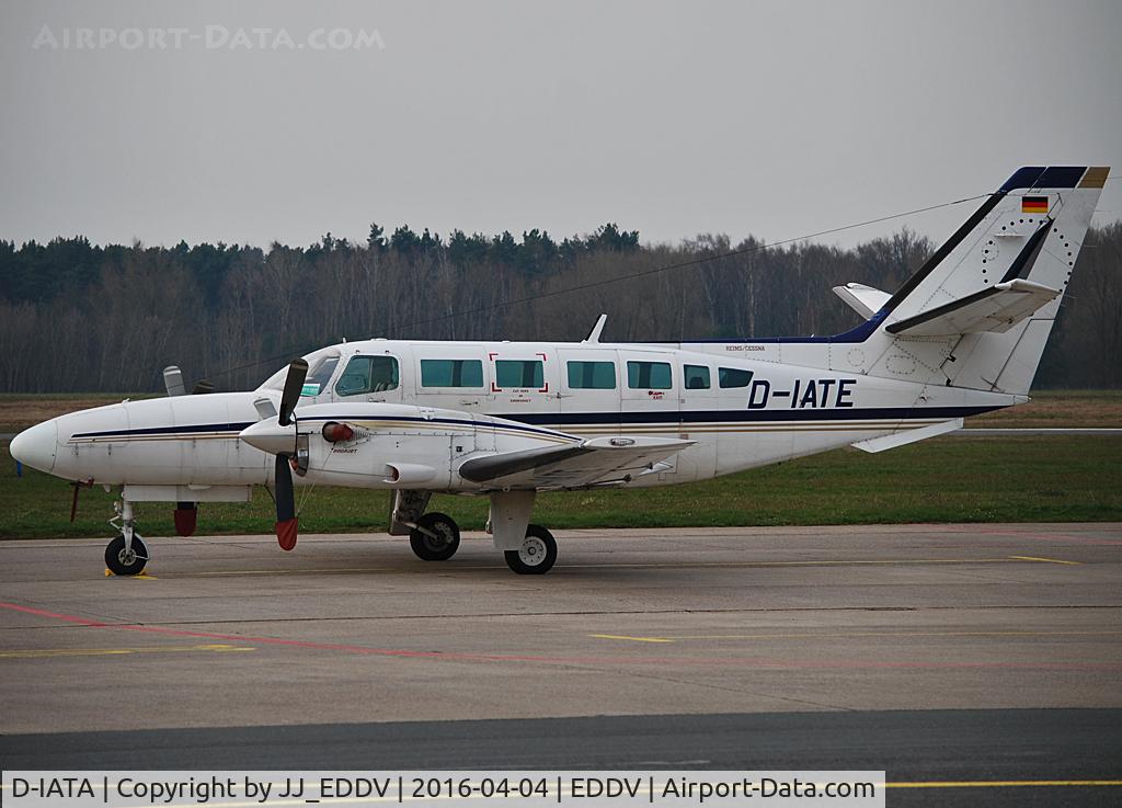 D-IATA, 1977 Beech E90 King Air C/N LW-224, At the Jatow Gate in Hannover
