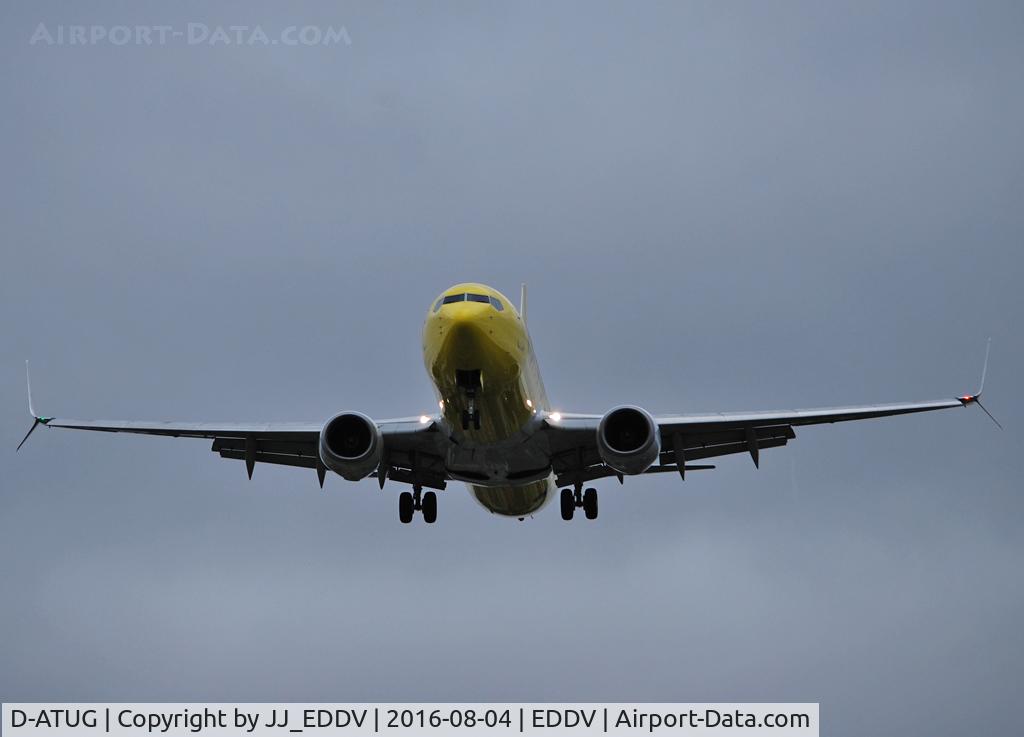 D-ATUG, 2006 Boeing 737-8K5 C/N 34688, Landing at HAJ/EDDV