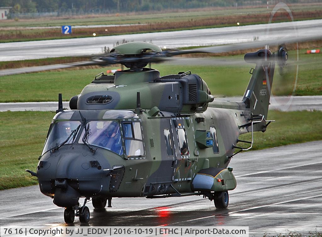 76 16, NHI NH-90 TTH Caiman C/N 1077, The 78+16 in the flyout BO 105 in Celle Airbase / ETHC.