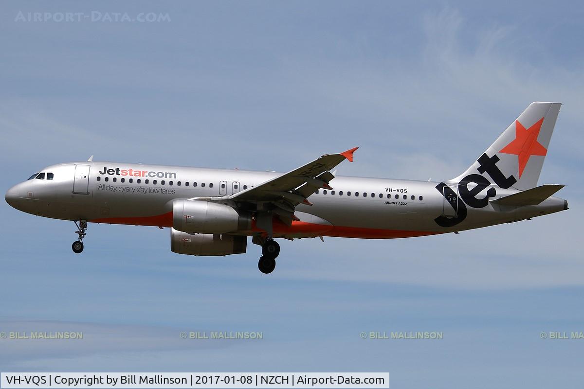 VH-VQS, 2005 Airbus A320-232 C/N 2515, JQ233 from AKL