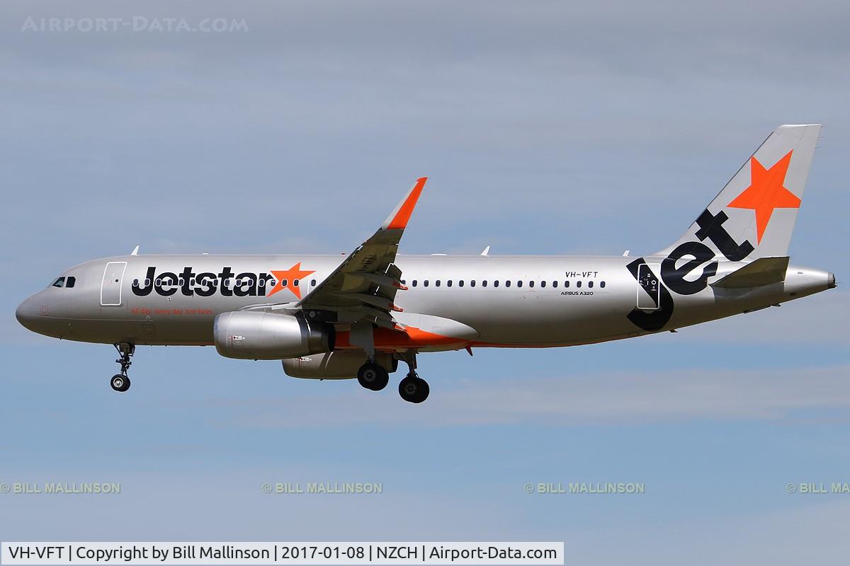 VH-VFT, 2013 Airbus A320-232 C/N 5532, JQ289 frtom WLG