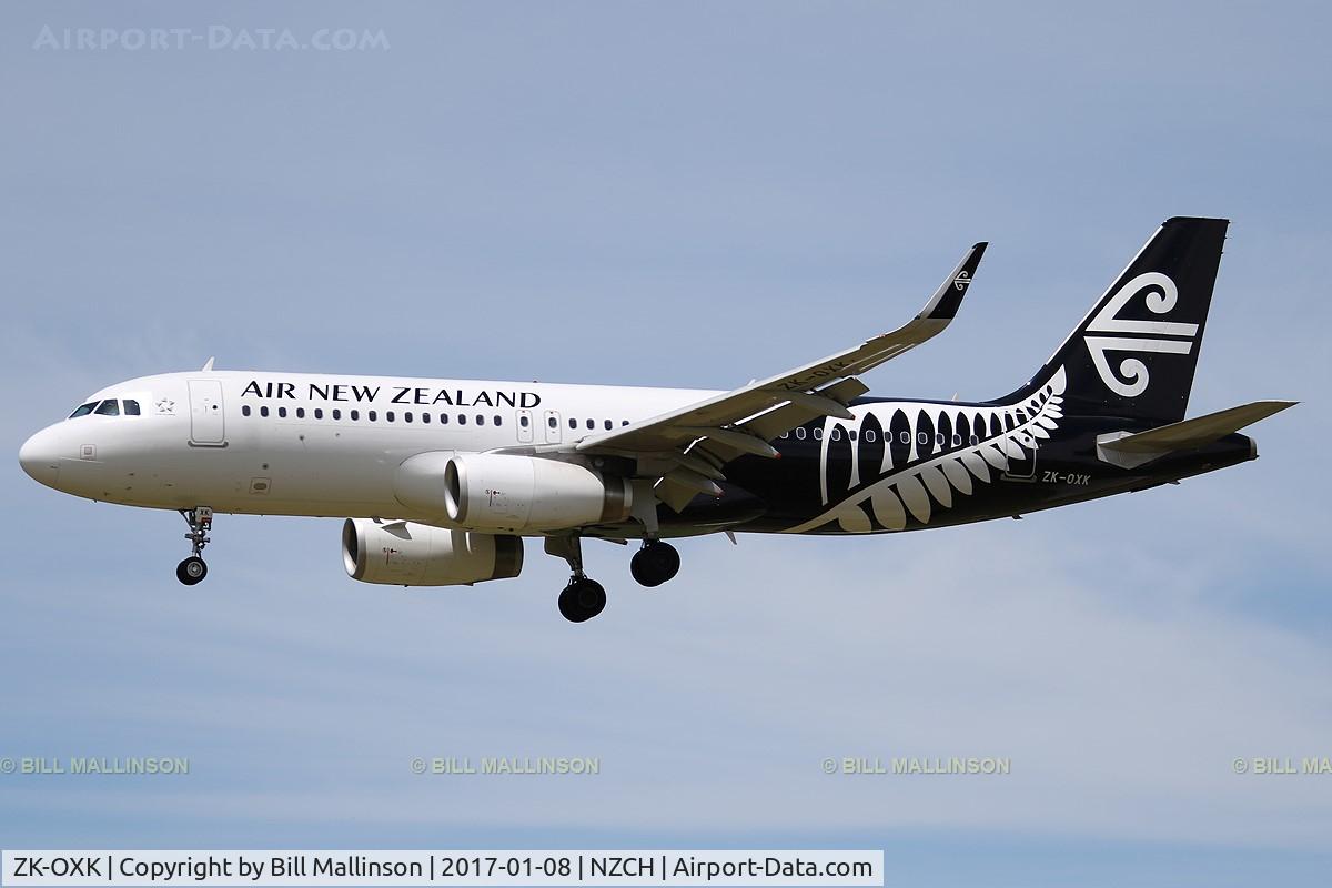 ZK-OXK, 2015 Airbus A320-232 C/N 6706, NZ517 from AKL