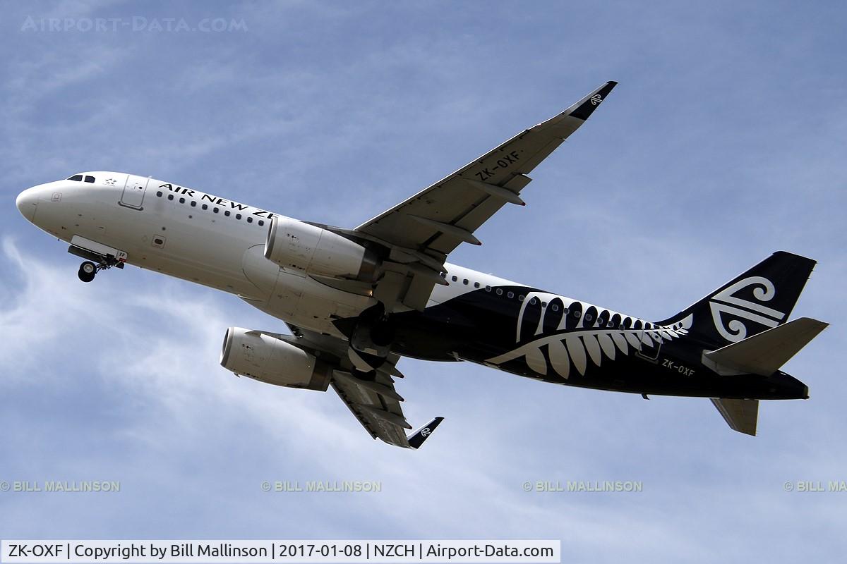 ZK-OXF, 2014 Airbus A320-232 C/N 6182, away from 02
