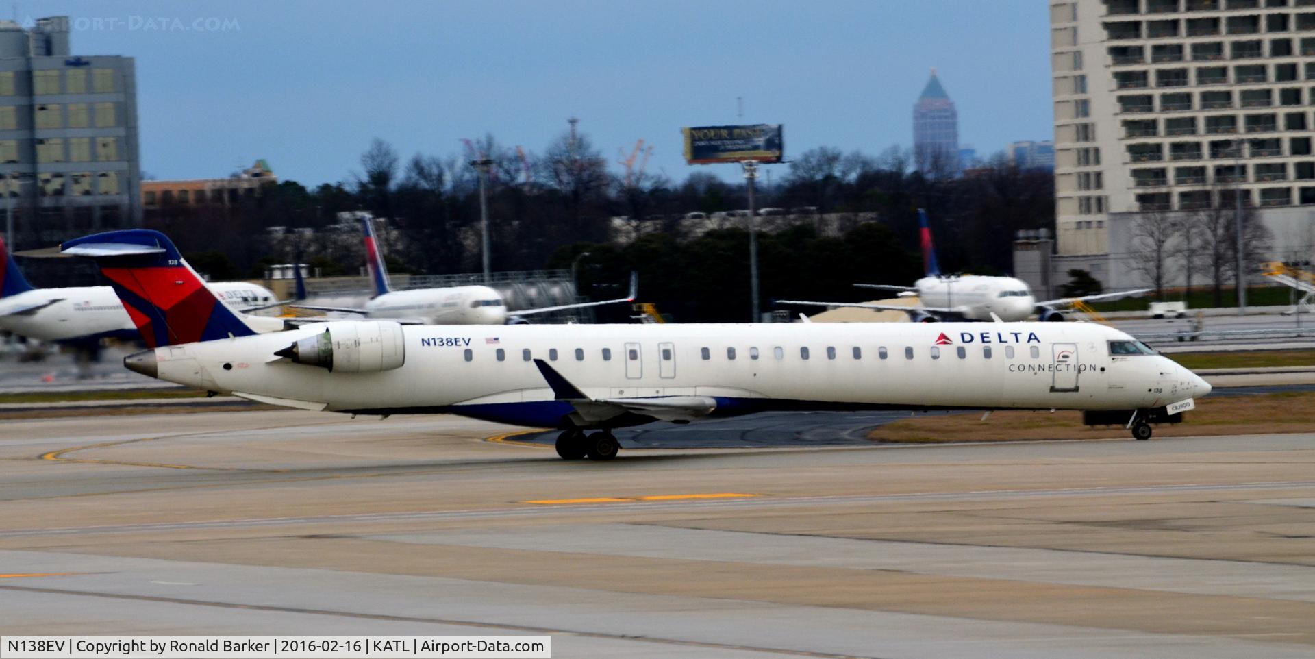 N138EV, 2010 Bombardier CRJ-900ER (CL-600-2D24) C/N 15235, Taxi Atlanta