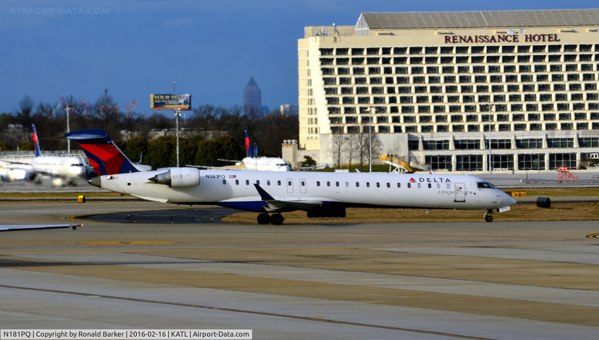 N181PQ, 2008 Bombardier CRJ-900ER (CL-600-2D24) C/N 15181, Taxi Atlanta