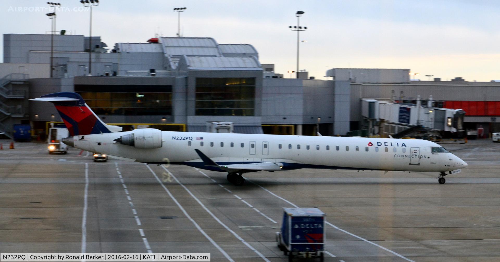 N232PQ, 2010 Bombardier CRJ-900ER (CL-600-2D24) C/N 15232, Taxi Atlanta