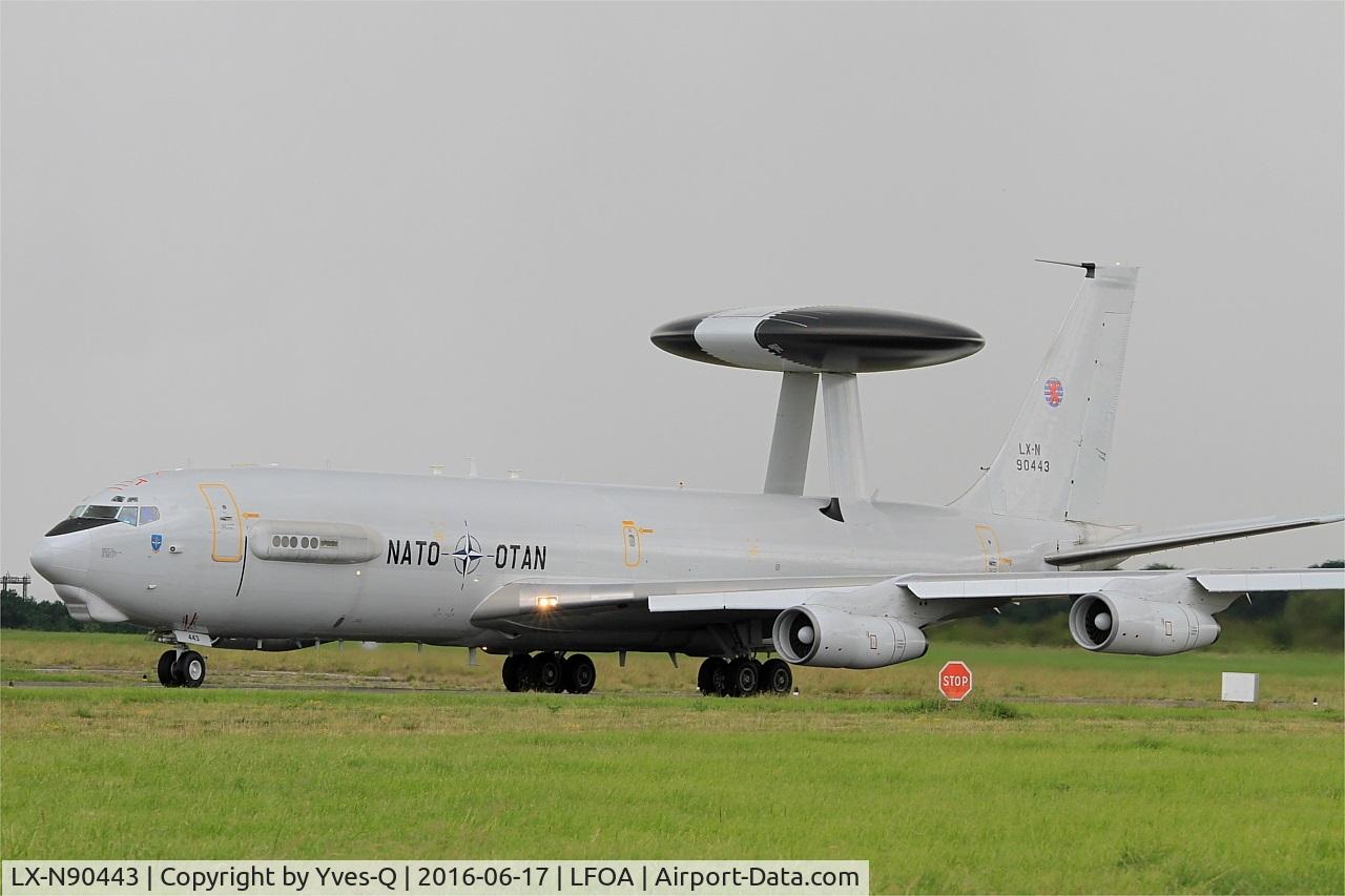 LX-N90443, 1981 Boeing E-3A Sentry C/N 22838, Boeing E-3A Sentry, Taxiing, Avord Air Base 702 (LFOA) Open day 2016