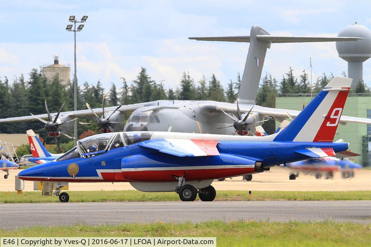 E46, Dassault-Dornier Alpha Jet E C/N E46, Dassault-Dornier Alpha Jet E (F-UHRF), Athos 09 of Patrouille de France 2016, Avord Air Base 702 (LFOA) Open day 2016