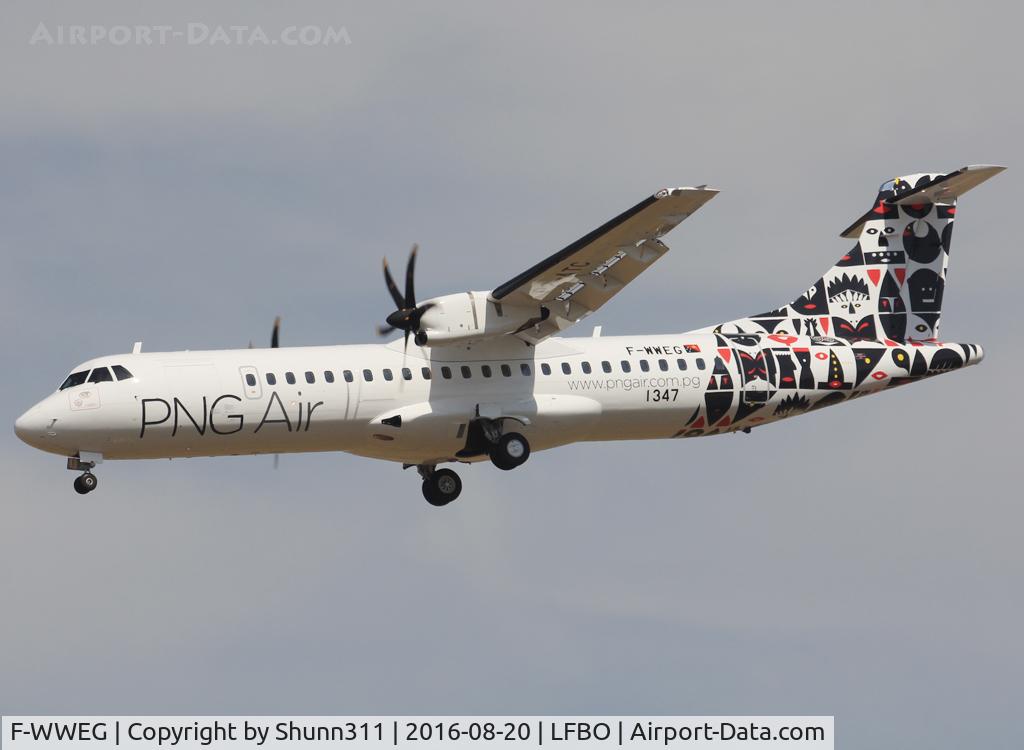 F-WWEG, 2016 ATR 72-600 (72-212A) C/N 1347, C/n 1347 - To be P2-ATC