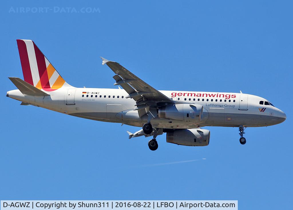 D-AGWZ, 2013 Airbus A319-132 C/N 5978, Landing rwy 32L