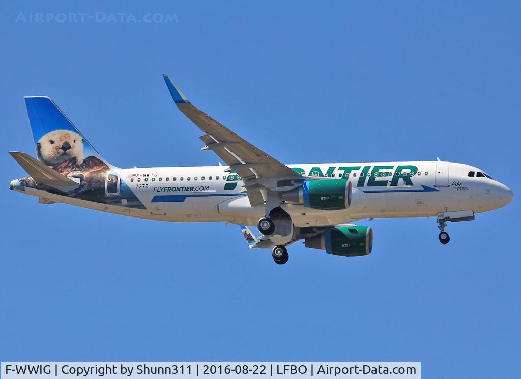 F-WWIG, 2016 Airbus A320-214 C/N 7272, C/n 7272 - To be N235FR 'Pike the Otter'