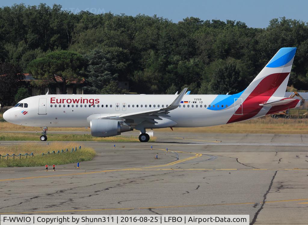 F-WWIO, 2016 Airbus A320-214 C/N 7259, C/n 7259 - To be D-AEWM