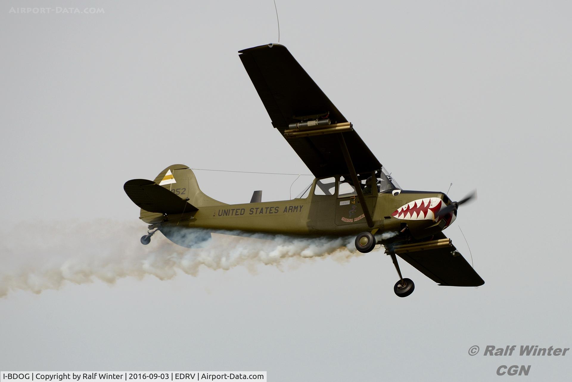 I-BDOG, 1961 Cessna O-1E Bird Dog C/N 305M-0033, Cessna C305 (O-1G) 'Mekong Mauler' Bird Dog - Private - I-BDOG - 03.09.2016 - Wershofen/Eifel