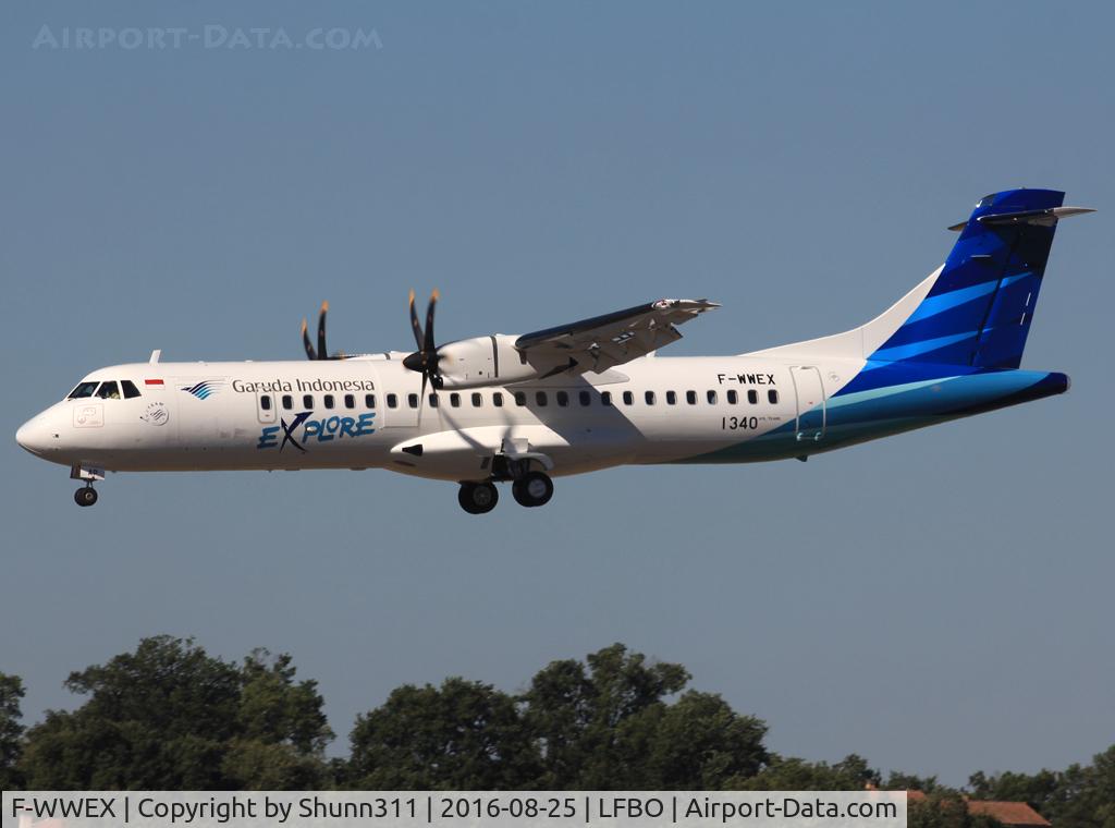 F-WWEX, 2016 ATR 72-600 C/N 1340, C/n 1340 - To be PK-GAP