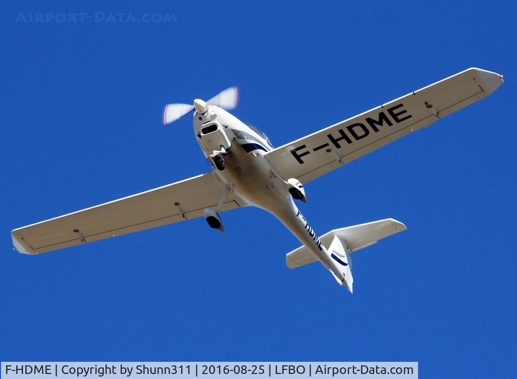 F-HDME, 2012 Diamond DV-20 Katana C/N 20214, Landing rwy 14L for exercices...