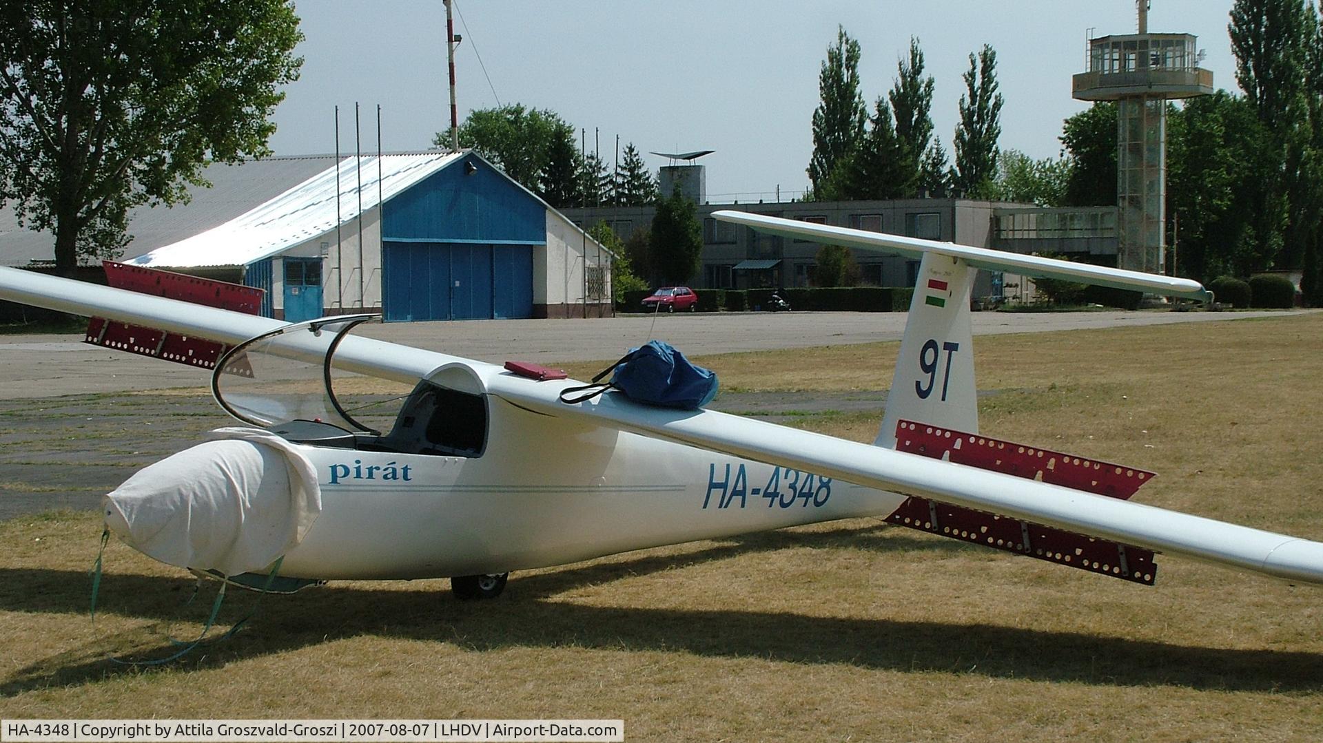 HA-4348, 1976 PZL-Bielsko SZD-30 Pirat C/N S-07.08, Dunaújváros Airport, Hungary