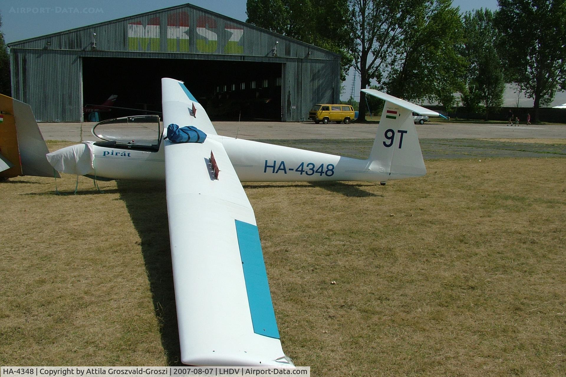 HA-4348, 1976 PZL-Bielsko SZD-30 Pirat C/N S-07.08, Dunaújváros Airport, Hungary