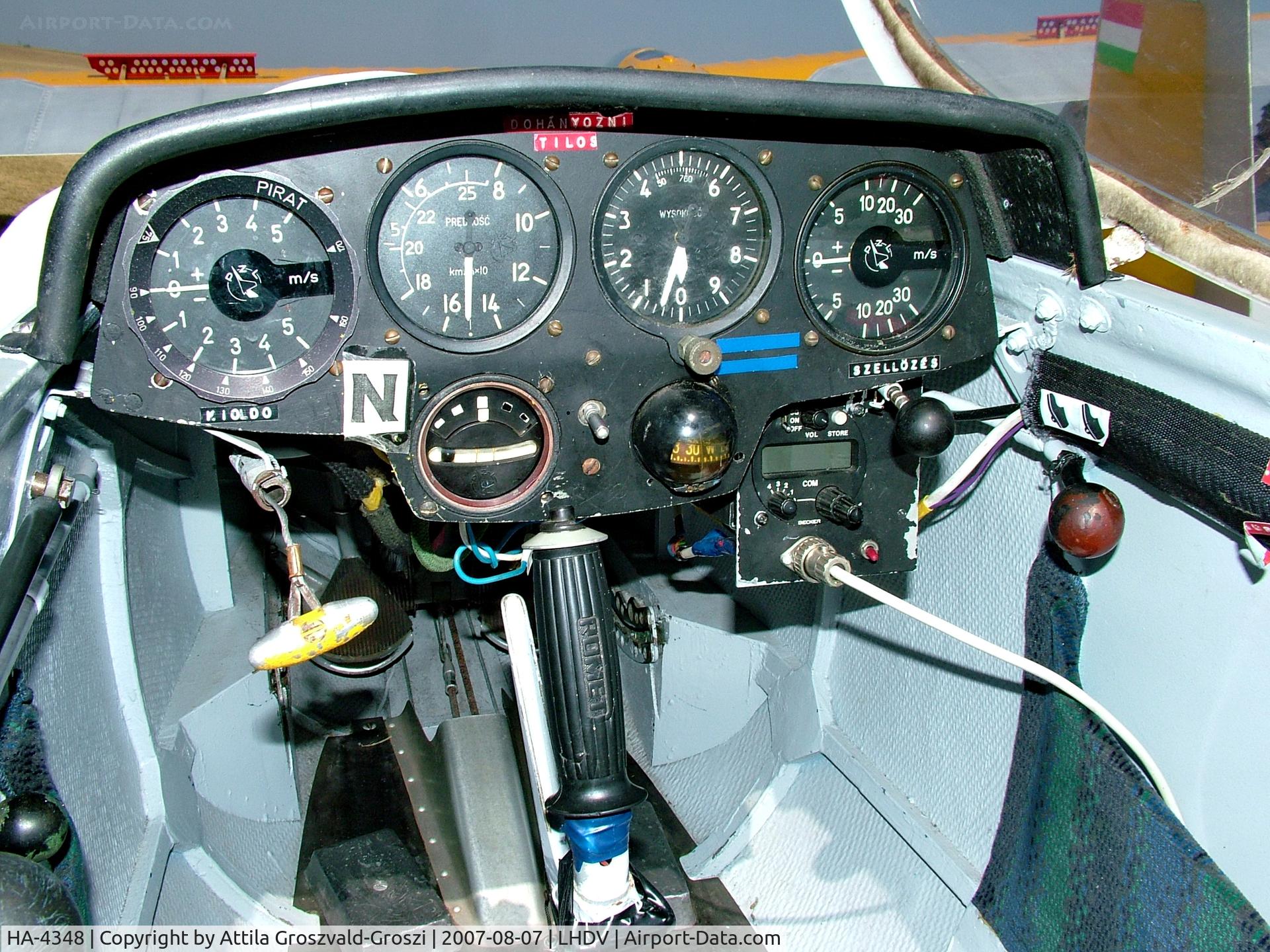 HA-4348, 1976 PZL-Bielsko SZD-30 Pirat C/N S-07.08, Dunaújváros Airport, Hungary