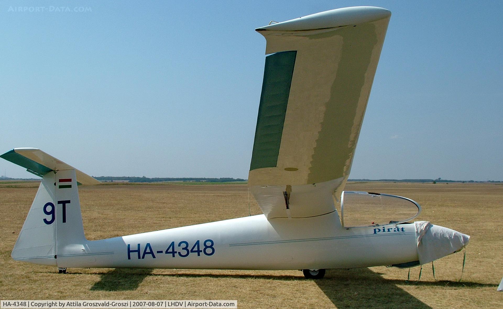 HA-4348, 1976 PZL-Bielsko SZD-30 Pirat C/N S-07.08, Dunaújváros Airport, Hungary