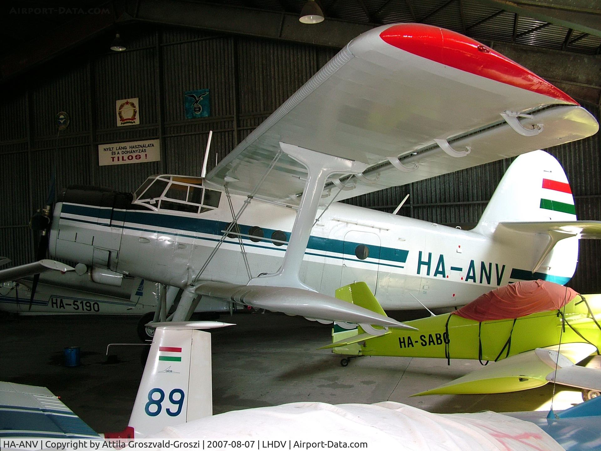 HA-ANV, 1988 PZL-Mielec An-2TD C/N 1G231-48, Dunaújváros Airport, Hungary