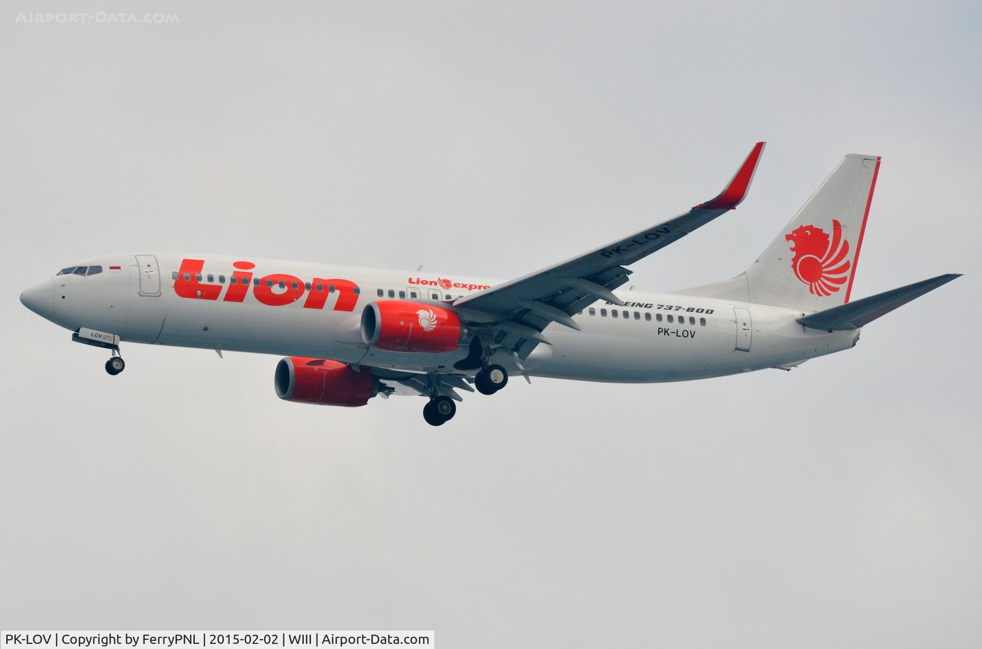 PK-LOV, 2014 Boeing 737-8GP C/N 39817, Arrival of Lion Air B738