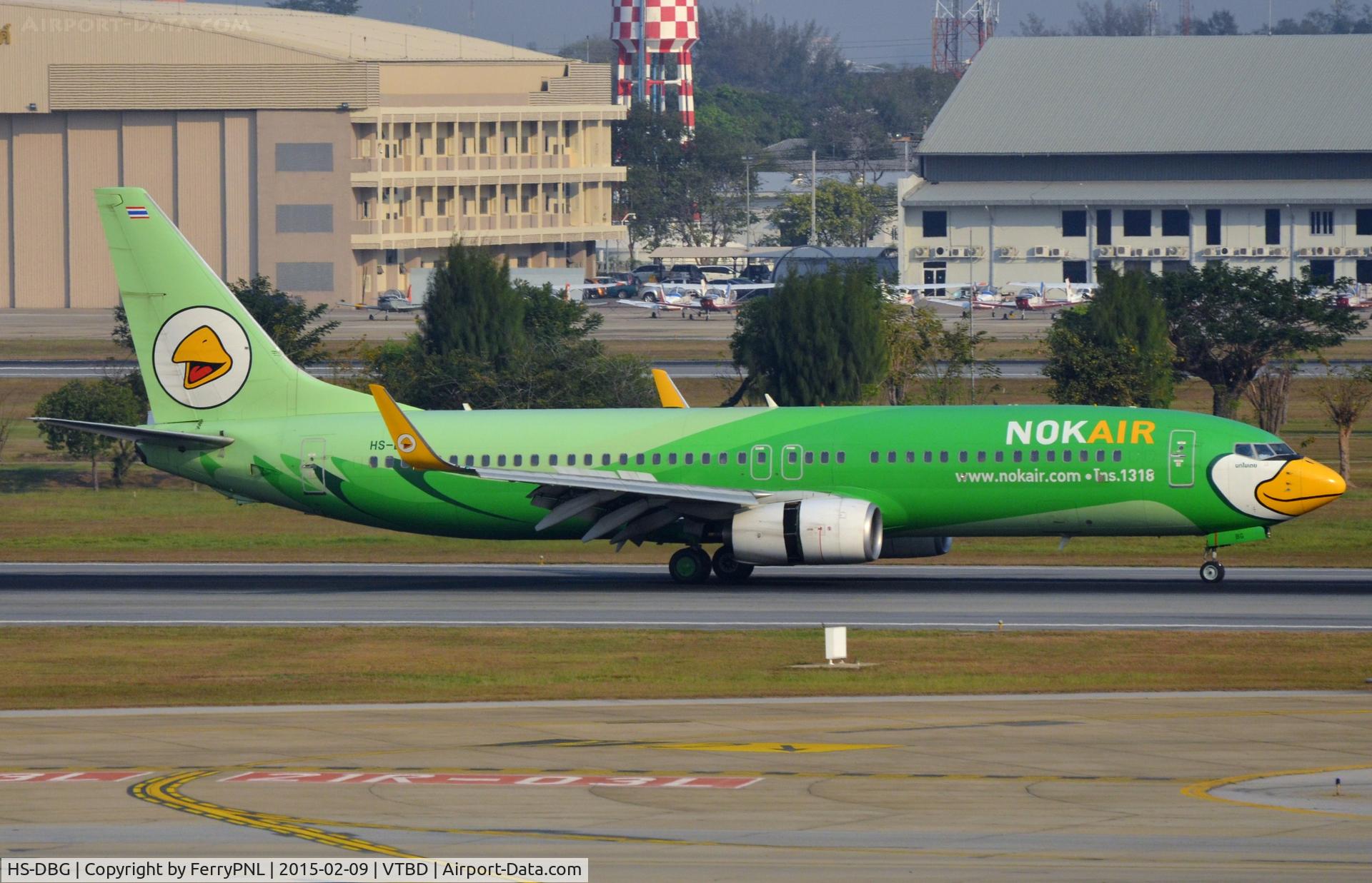 HS-DBG, 2007 Boeing 737-8FH C/N 35094/2195, Nok B738 reversing.