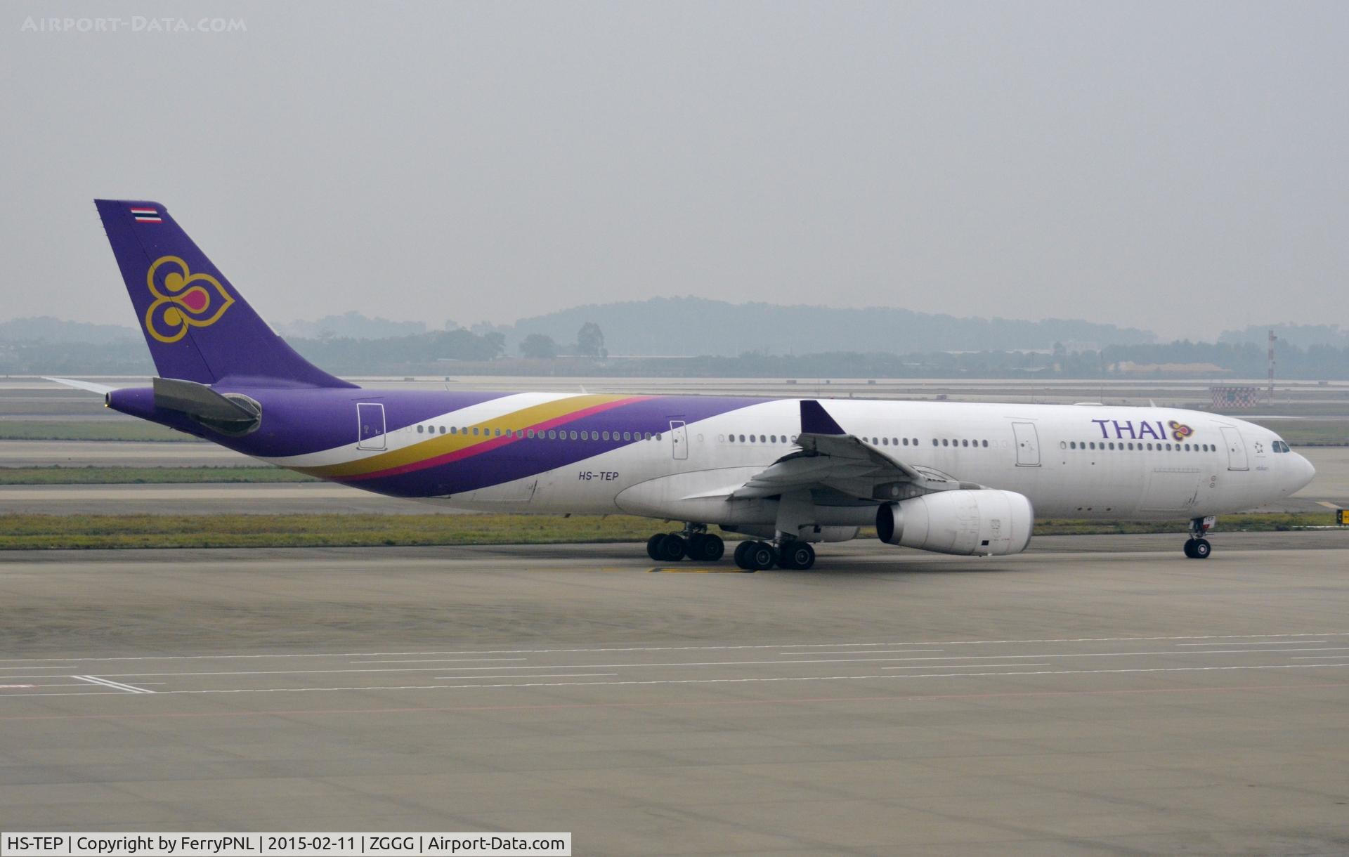 HS-TEP, 2009 Airbus A330-343X C/N 1035, Thai A333 in China smog.