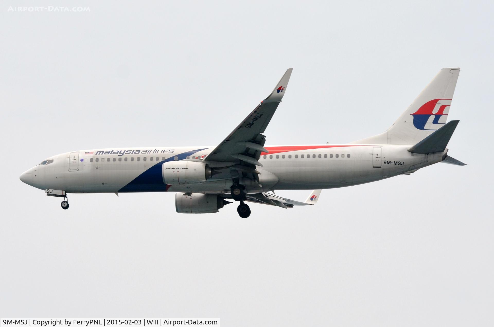 9M-MSJ, 2013 Boeing 737-8H6 C/N 40152, MAS B738 landing