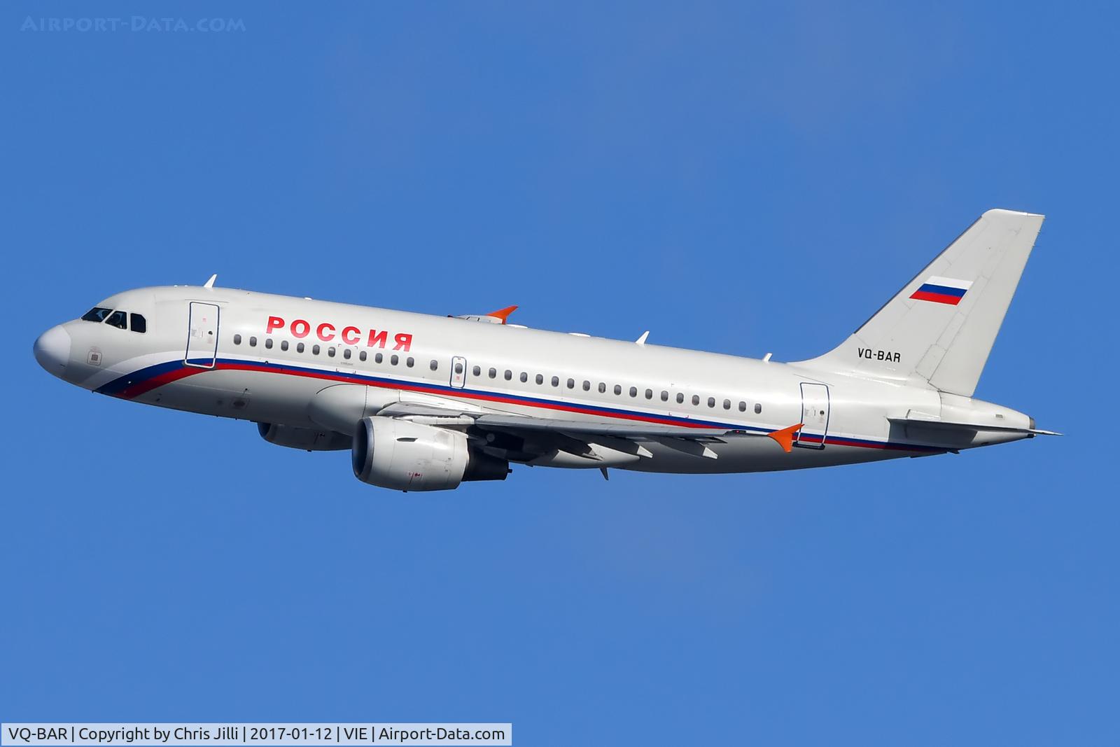 VQ-BAR, 2001 Airbus A319-111 C/N 1488, Rossiya