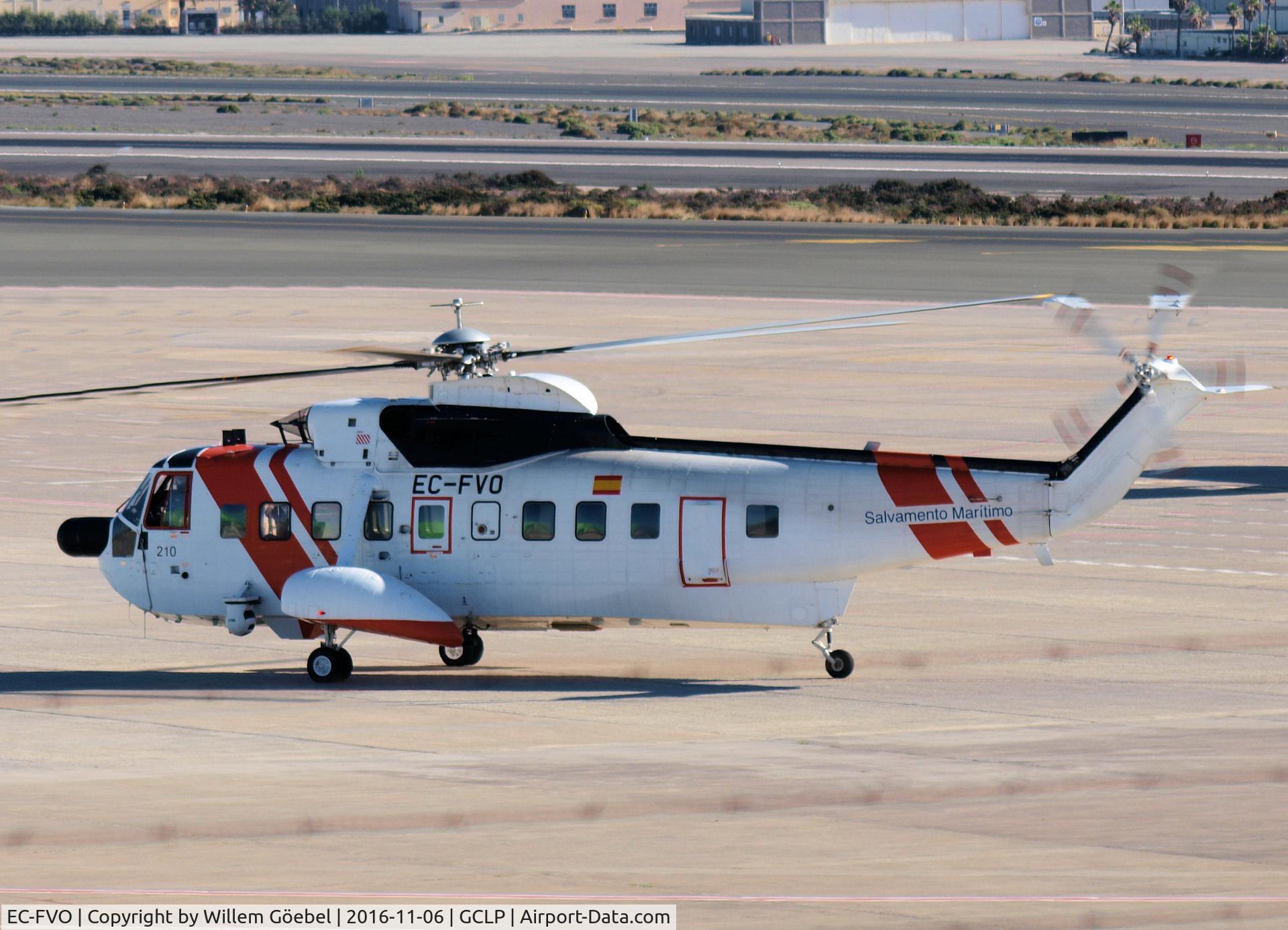EC-FVO, 1976 Sikorsky S-61N C/N 61756, Landing on LPA