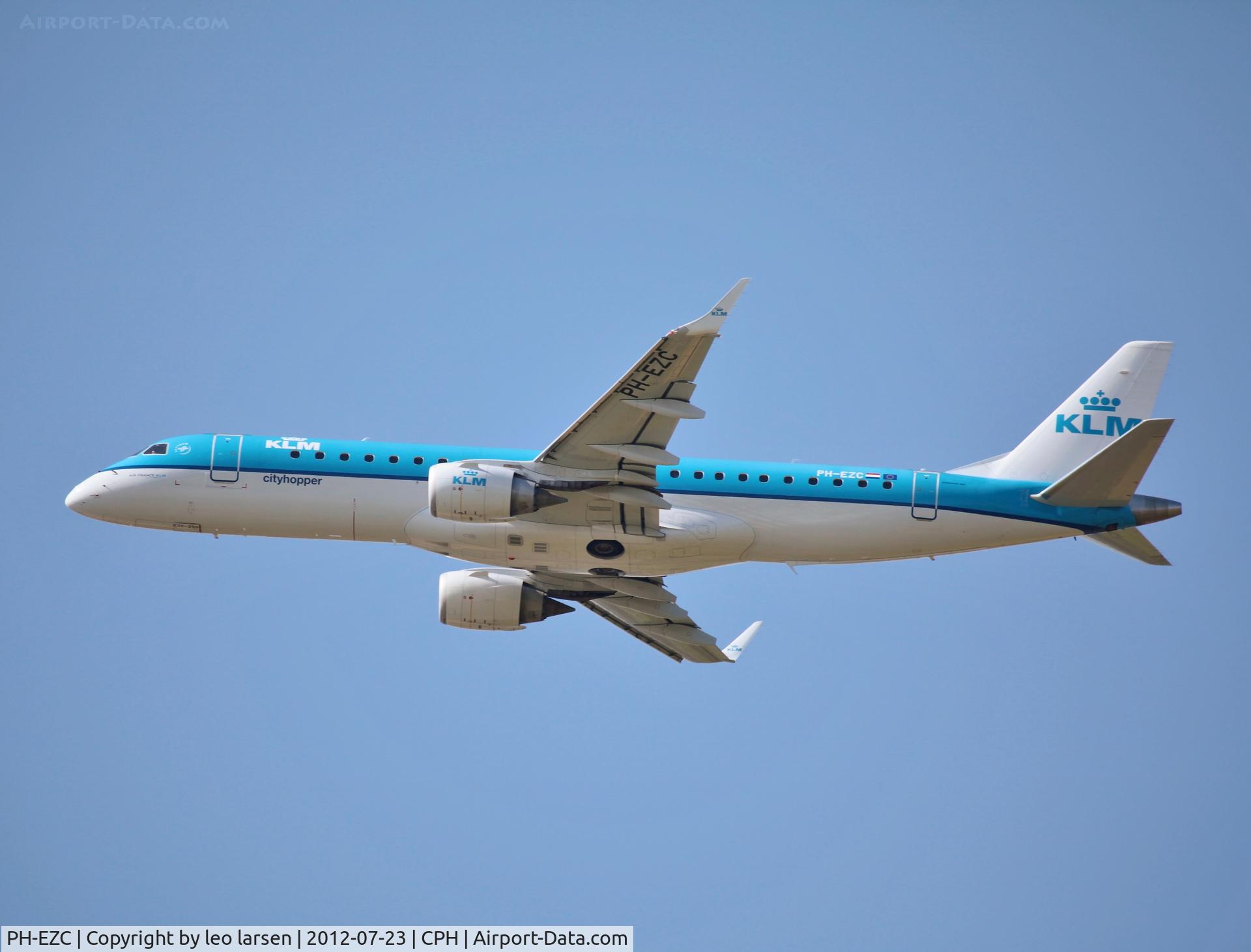 PH-EZC, 2008 Embraer 190LR (ERJ-190-100LR) C/N 19000250, Copenhagen 23.7.2012