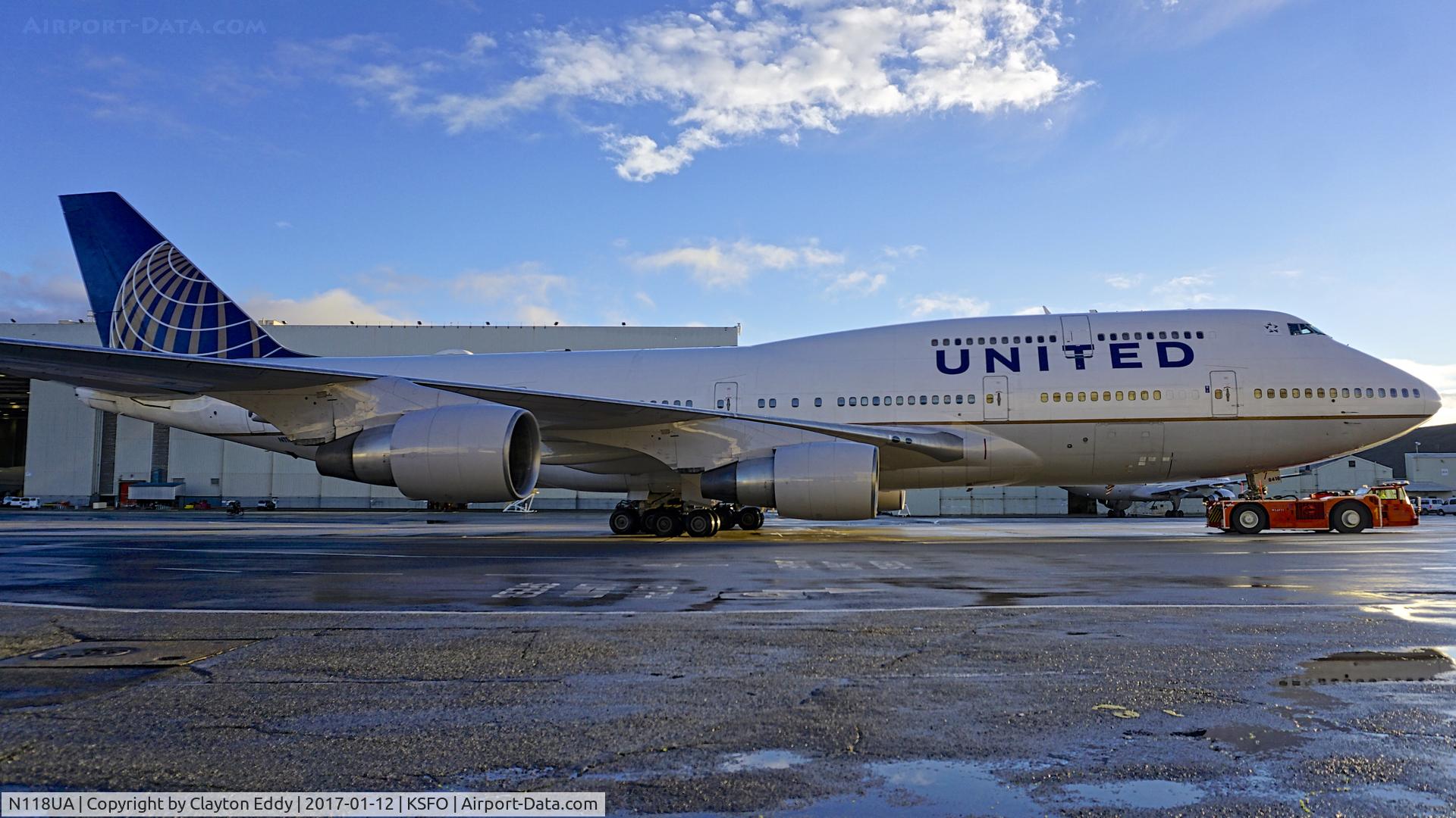 N118UA, 1999 Boeing 747-422 C/N 28811, SFO 2017