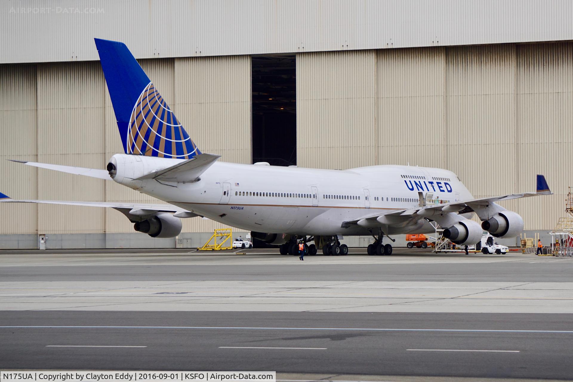 N175UA, 1990 Boeing 747-422 C/N 24382, SFO 2016