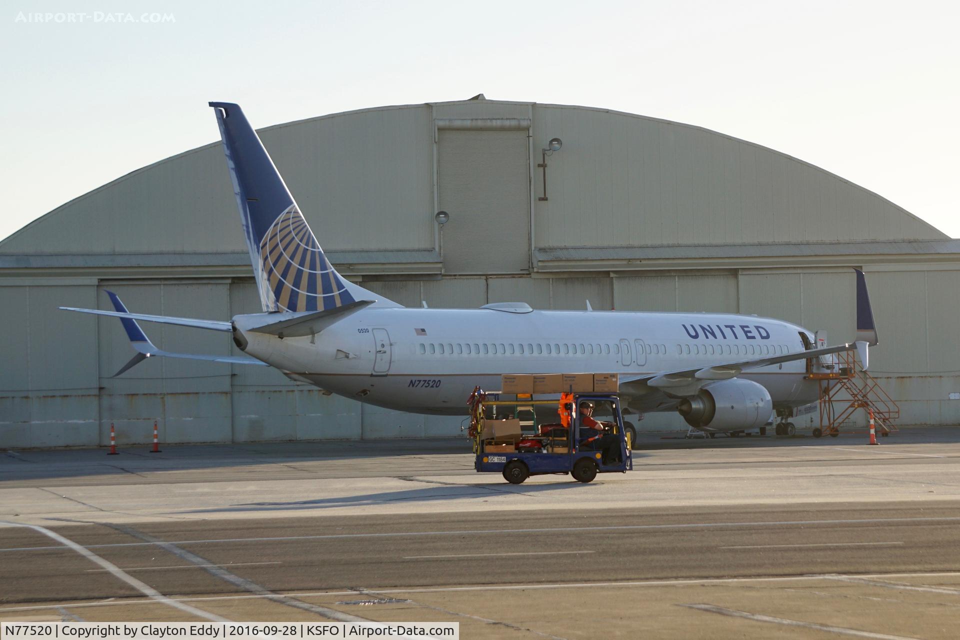 N77520, 2010 Boeing 737-824 C/N 31658, SFO 2016