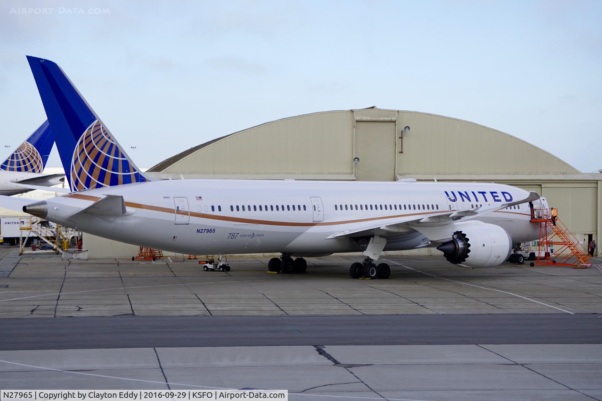 N27965, 2016 Boeing 787-9 Dreamliner C/N 37815, SFO 2016