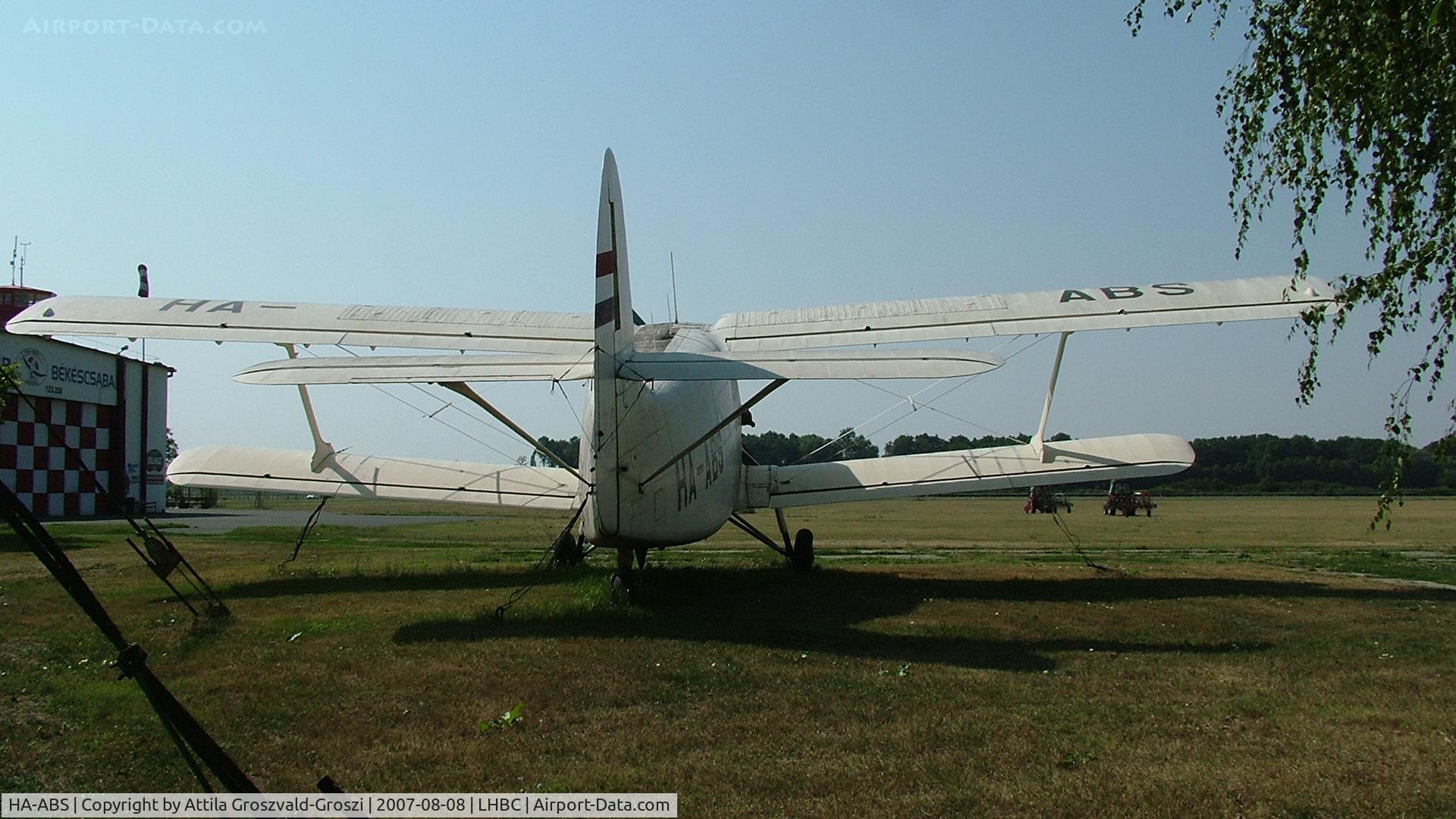 HA-ABS, PZL-Mielec An-2T C/N 1G76-15, Békéscsaba Airport, Hungary