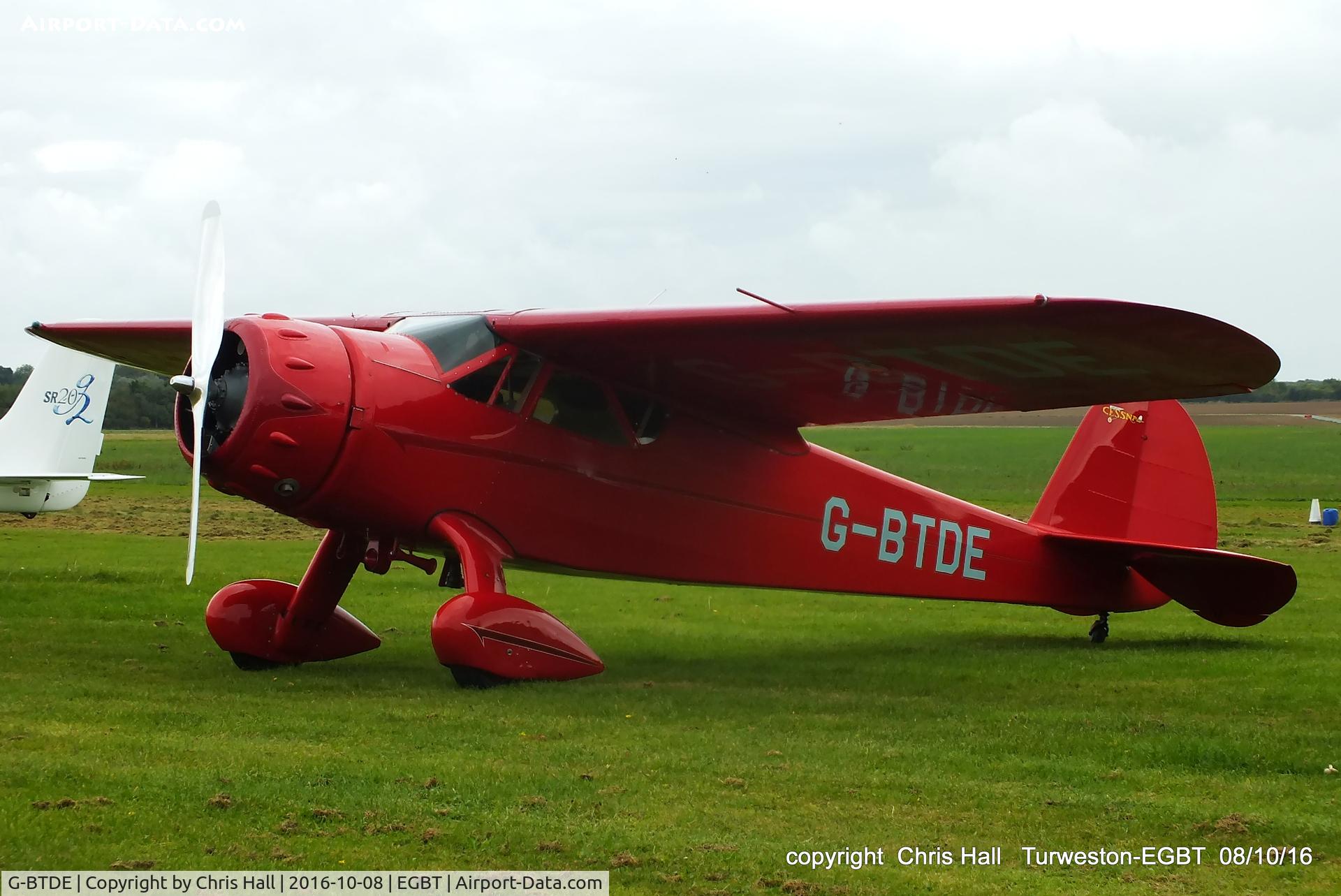 G-BTDE, 1940 Cessna C-165 Airmaster C/N 551, at Turweston