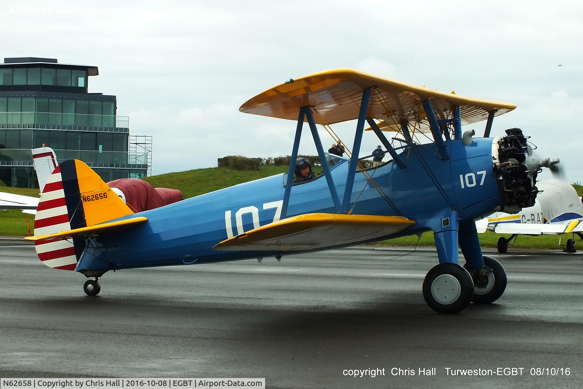 N62658, 1942 Boeing A75N1(PT17) C/N 75-4270, at Turweston