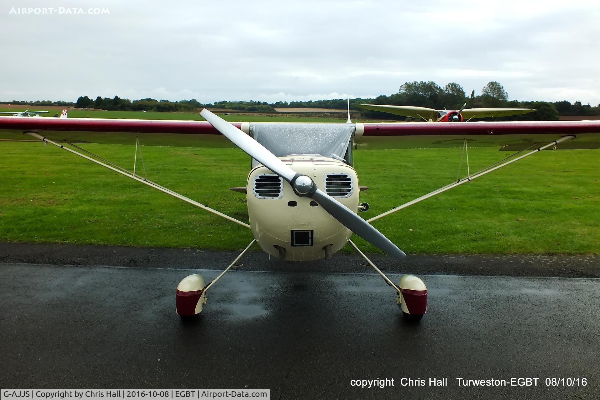 G-AJJS, 1947 Cessna 120 C/N 13047, at Turweston