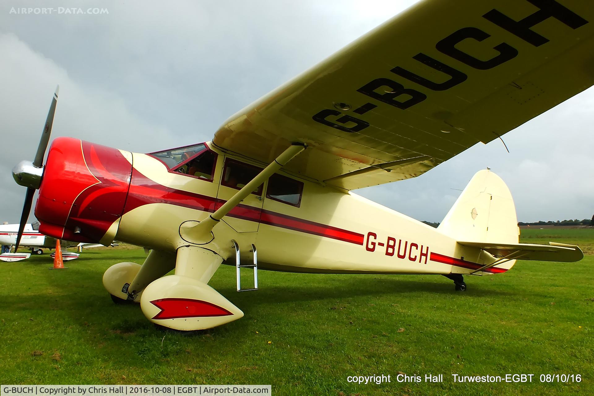 G-BUCH, 1943 Stinson V77 (AT-19) Reliant C/N 77-381, at Turweston