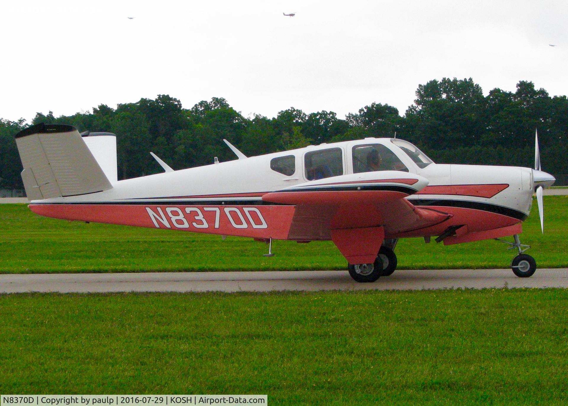 N8370D, 1958 Beech J35 Bonanza C/N D-5463, At Oshkosh.